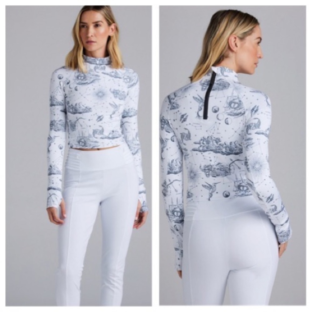 Greyson Dreamers Toile Nova Mock Top